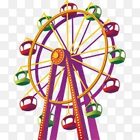矢量图立体摩天轮图-空若网 矢量图立体摩天轮图-空若网