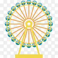 卡通多彩摩天轮-空若网 卡通多彩摩天轮-空若网