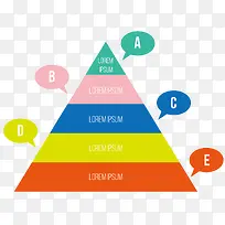 金字塔三角形矢量图表-空若网 金字塔三角形矢量图表-空若网