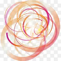橙色扭曲圆圈-空若网 橙色扭曲圆圈-空若网