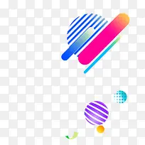 彩色线条和圆球-空若网 彩色线条和圆球-空若网