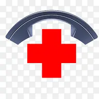 矢量红十字会红色医疗电话-空若网 矢量红十字会红色医疗电话-空若网