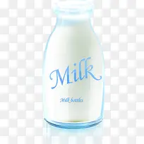 白色牛奶瓶开学季-空若网 白色牛奶瓶开学季-空若网