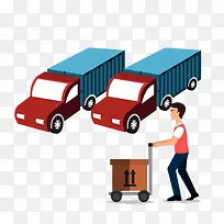 卡车送货装卸PNG-空若网 卡车送货装卸PNG-空若网