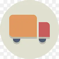 送货航运运输卡车圆形图标-空若网 送货航运运输卡车圆形图标-空若网