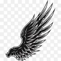 黑色矢量专属翅膀-空若网 黑色矢量专属翅膀-空若网