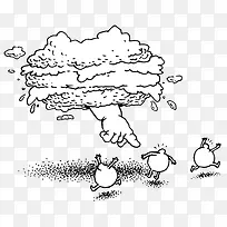 插画风格上帝之手3-空若网 插画风格上帝之手3-空若网