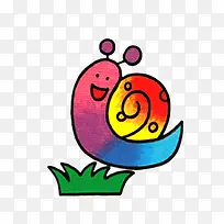 彩色小蜗牛-空若网 彩色小蜗牛-空若网