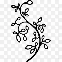 手绘树枝-空若网 手绘树枝-空若网