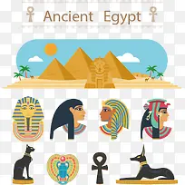 埃及卡通元素-空若网 埃及卡通元素-空若网