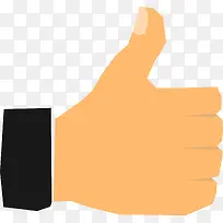 矢量卡通翘大拇指素材-空若网 矢量卡通翘大拇指素材-空若网