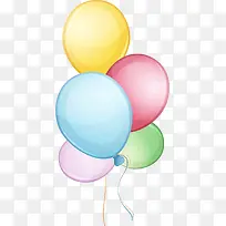 彩色手绘气球-空若网 彩色手绘气球-空若网