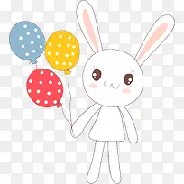拿气球的兔子-空若网 拿气球的兔子-空若网