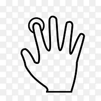 手指触摸屏幕图标-空若网 手指触摸屏幕图标-空若网