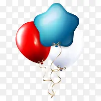 彩色丝带爱心形状气球-空若网 彩色丝带爱心形状气球-空若网