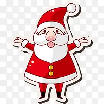 卡通圣诞老人造型矢量素材-空若网 卡通圣诞老人造型矢量素材-空若网
