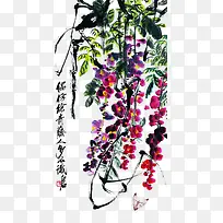 齐白石紫藤-空若网 齐白石紫藤-空若网