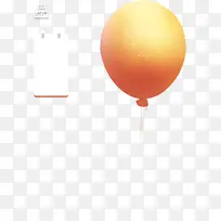 纯色背景橙色气球图片素材-空若网 纯色背景橙色气球图片素材-空若网