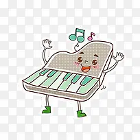 卡通钢琴表情-空若网 卡通钢琴表情-空若网