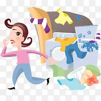 衣物清洁插画-空若网 衣物清洁插画-空若网