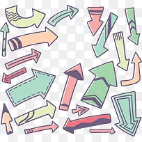 彩色卡通箭头花纹-空若网 彩色卡通箭头花纹-空若网
