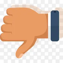 扁平化鄙视手势免抠素材-空若网 扁平化鄙视手势免抠素材-空若网