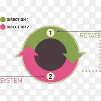 ˫ɫ¶Ô±ÈÑ»·¼ýÍ·pptËØ²Ä-¿ÕÈôÍø ˫ɫ¶Ô±ÈÑ»·¼ýÍ·pptËØ²Ä-¿ÕÈôÍø