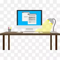 桌上写字台式电脑办公桌-空若网 桌上写字台式电脑办公桌-空若网