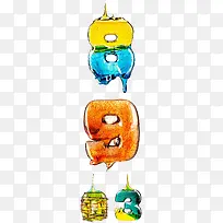 糖果色数字-空若网 糖果色数字-空若网