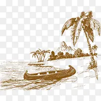 手绘海边-空若网 手绘海边-空若网