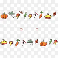 卡通秋季蔬菜边框-空若网 卡通秋季蔬菜边框-空若网