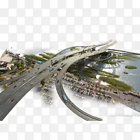 跨海大桥俯视图-空若网 跨海大桥俯视图-空若网