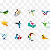 彩色艺术小鸟天鹅-空若网 彩色艺术小鸟天鹅-空若网