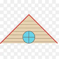 三角形对称矢量木屋顶-空若网 三角形对称矢量木屋顶-空若网