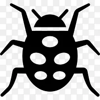 斑点的瓢虫图标-空若网 斑点的瓢虫图标-空若网