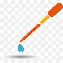 橙色卡通滴管-空若网 橙色卡通滴管-空若网