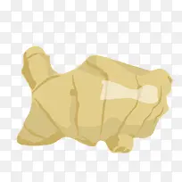 卡通手绘蔬菜装饰海报设计姜-空若网 卡通手绘蔬菜装饰海报设计姜-空若网