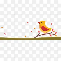 你好秋天树枝小鸟-空若网 你好秋天树枝小鸟-空若网