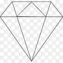 线条钻石矢量图-空若网 线条钻石矢量图-空若网