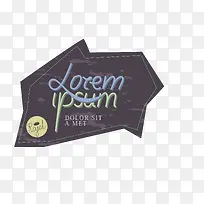 灰色不规则促销标签-空若网 灰色不规则促销标签-空若网