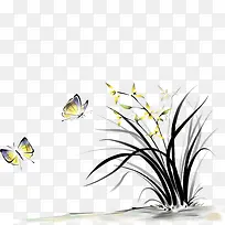 水墨画草-空若网 水墨画草-空若网