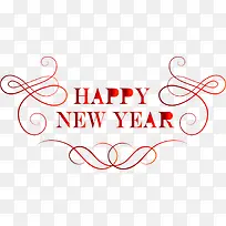 红色新年快乐标签-空若网 红色新年快乐标签-空若网