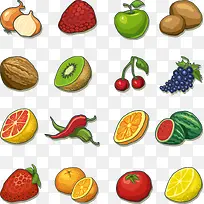 各种水果坚果集合-空若网 各种水果坚果集合-空若网