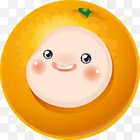 卡通创意水果可爱娃娃脸橙子-空若网 卡通创意水果可爱娃娃脸橙子-空若网