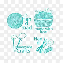 蓝色毛线球免抠下载-空若网 蓝色毛线球免抠下载-空若网