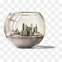 透明玻璃建筑鱼缸-空若网 透明玻璃建筑鱼缸-空若网