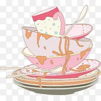 矢量厨房垃圾餐具-空若网 矢量厨房垃圾餐具-空若网