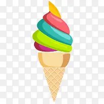 手绘卡通彩色冰淇淋-空若网 手绘卡通彩色冰淇淋-空若网
