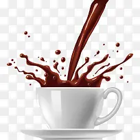 杯子里飞溅的巧克力素材-空若网 杯子里飞溅的巧克力素材-空若网