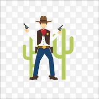 扁平化西部牛仔-空若网 扁平化西部牛仔-空若网